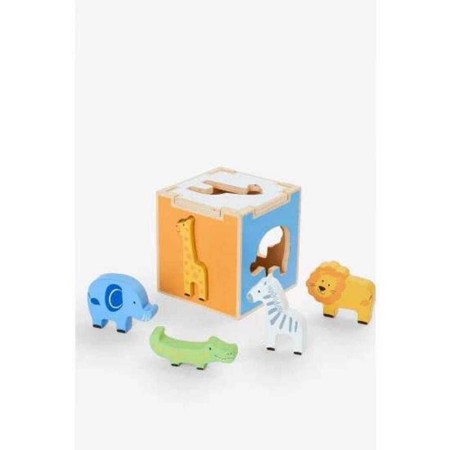 Toys * | Jojo Maman Bebe Safari Shape Sorter Cube