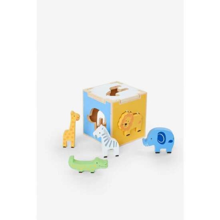 Toys * | Jojo Maman Bebe Safari Shape Sorter Cube