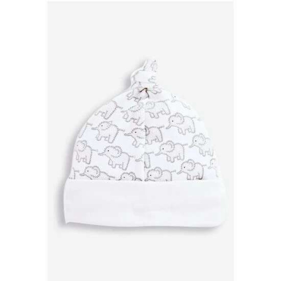 Hats * | Jojo Maman Bebe Baby Grey Little Elephant Hat