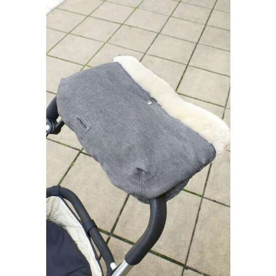 Babyaccessories * | Jojo Maman Bebe Grey Deluxe Stroller Handmuff