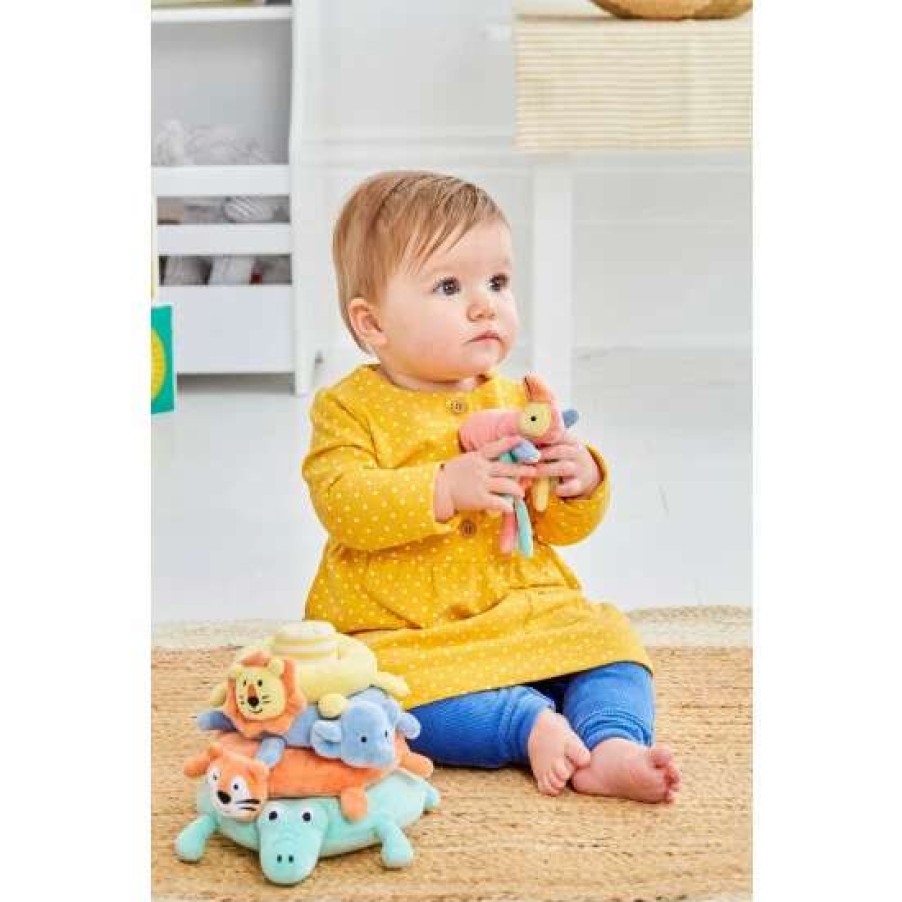 Toys * | Jojo Maman Bebe Safari Animal Plush Stacker