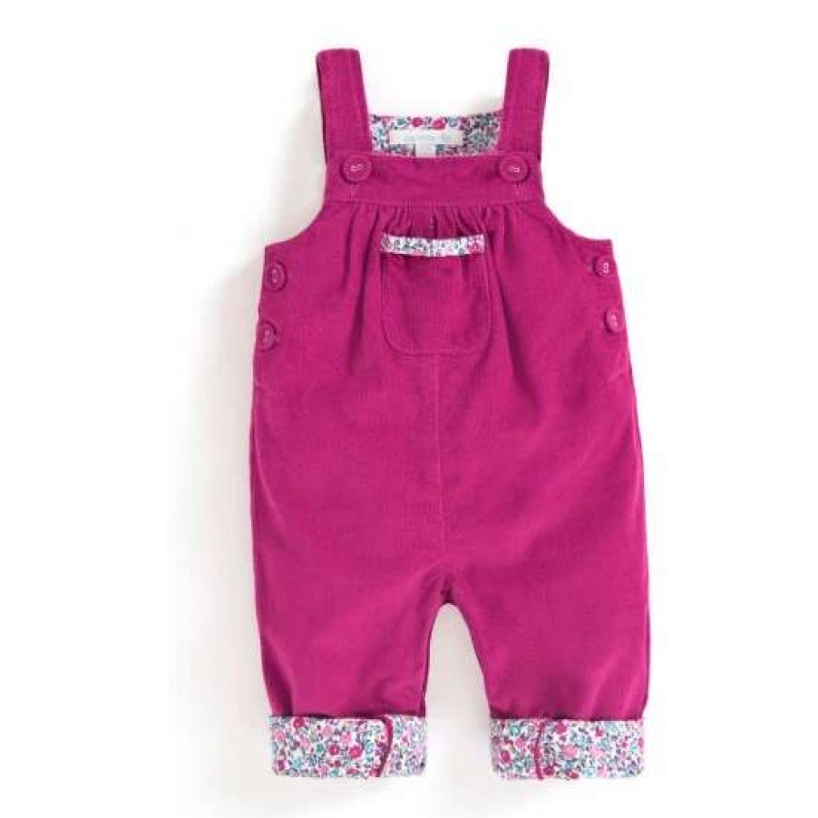 Dungarees * | Jojo Maman Bebe Pink Pretty Cord Dungarees