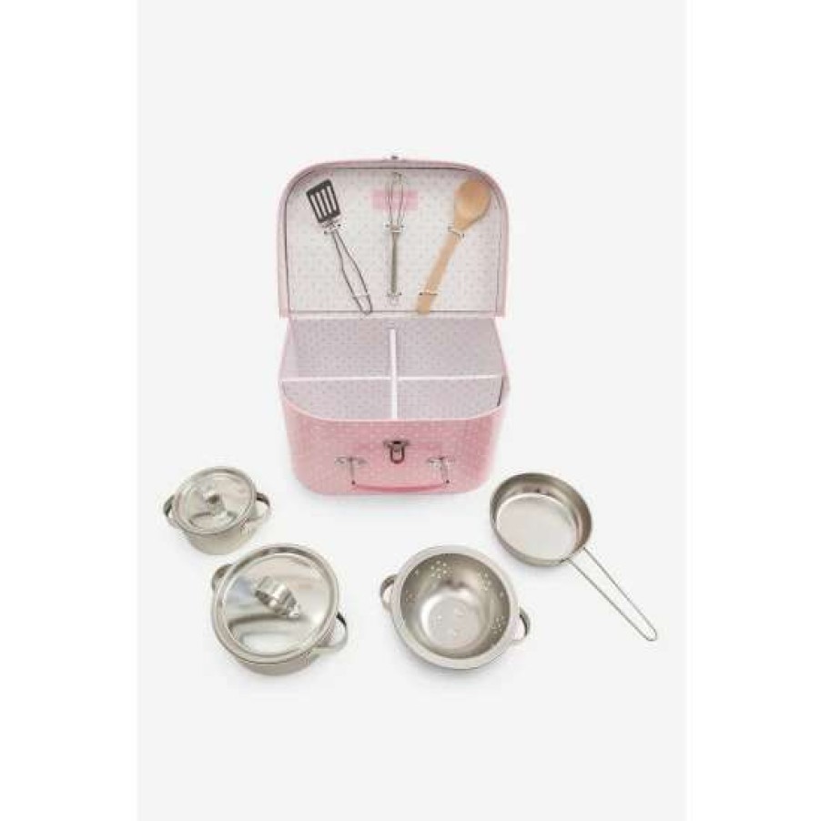 Toys * | Jojo Maman Bebe Pink Pots & Pans