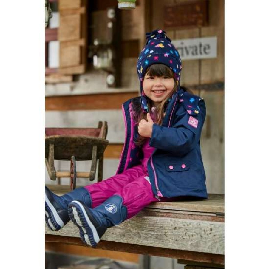 Dungarees * | Jojo Maman Bebe Purple Waterproof Fleece Lined Dungarees