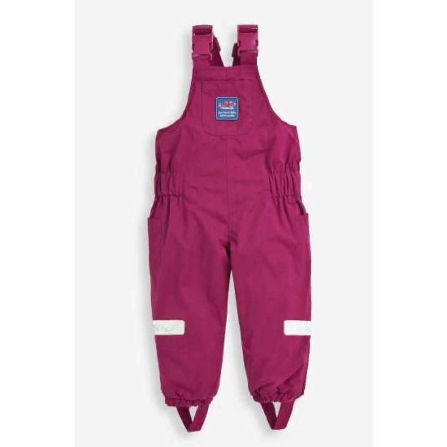 Dungarees * | Jojo Maman Bebe Purple Waterproof Fleece Lined Dungarees