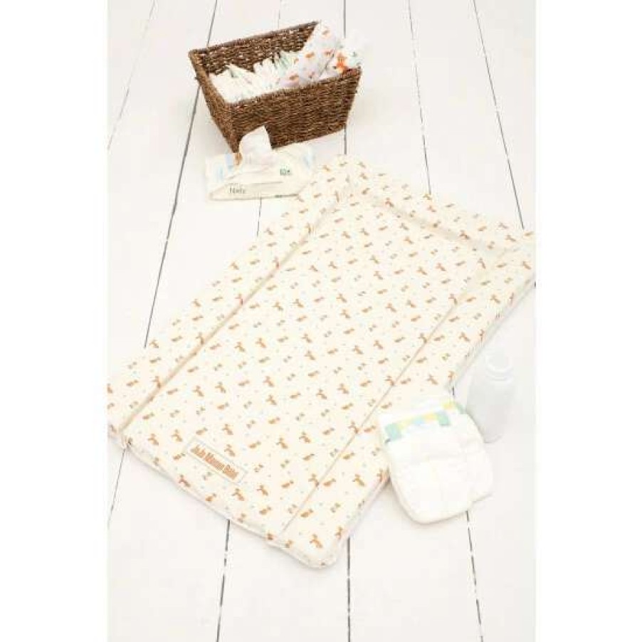 Babyaccessories * | Jojo Maman Bebe Orange Fox Print Changing Mat