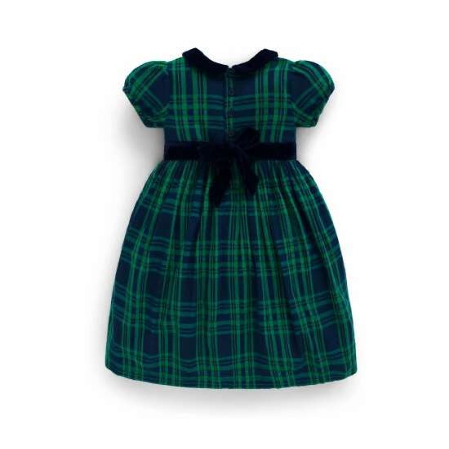 Dresses * | Jojo Maman Bebe Blue Check Party Dress