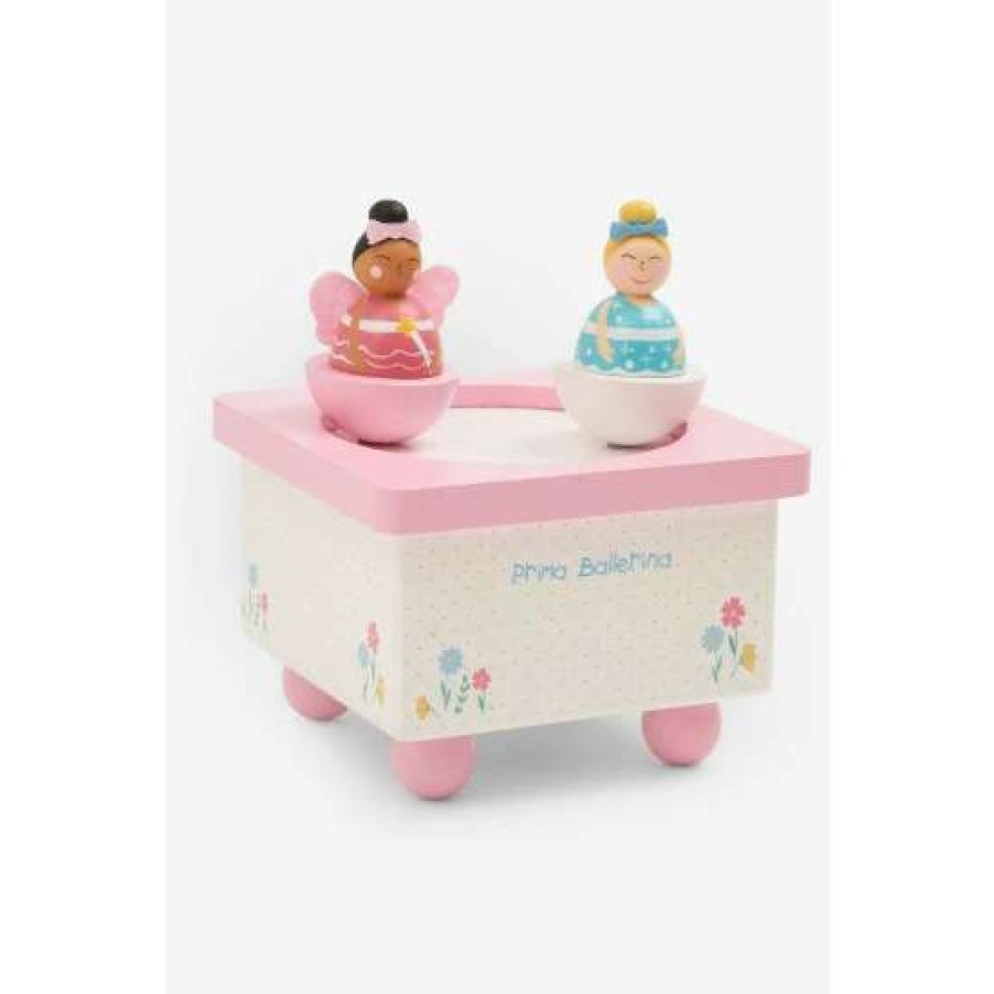 Toys * | Jojo Maman Bebe Pink Prima Ballerina Music Box Toy