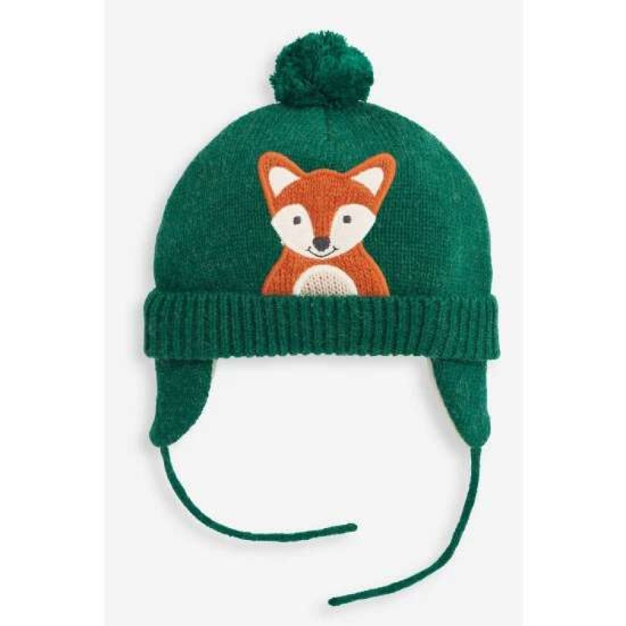 Hats * | Jojo Maman Bebe Green Fox Hat