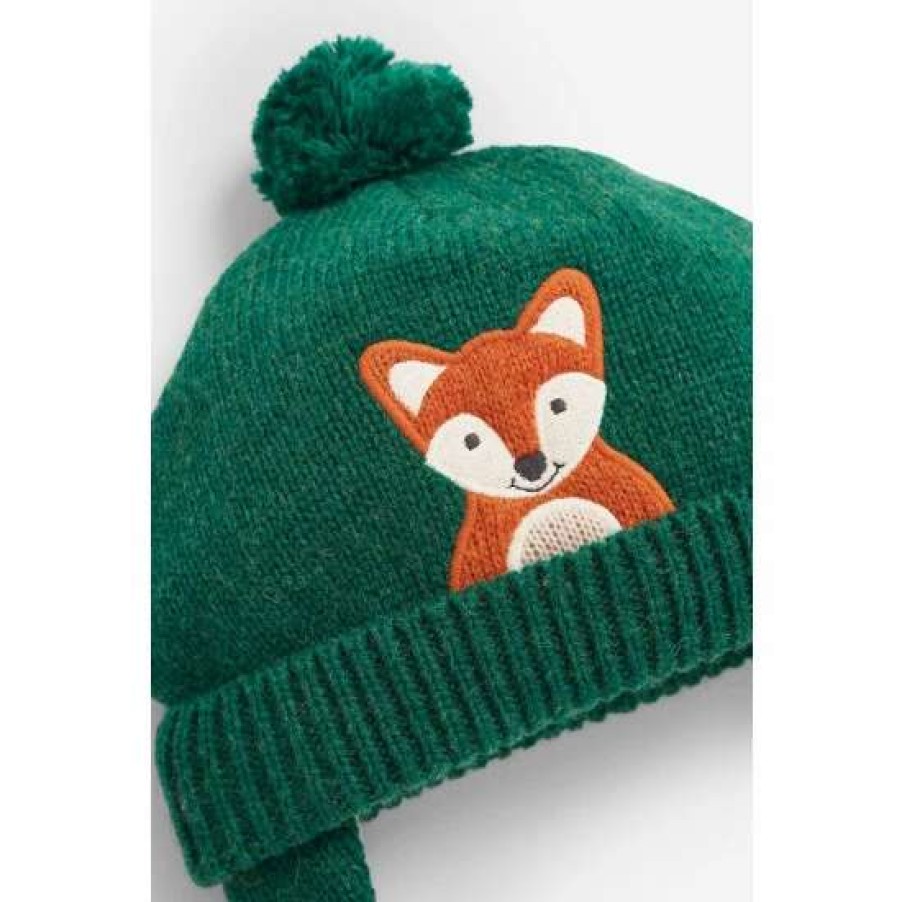 Hats * | Jojo Maman Bebe Green Fox Hat