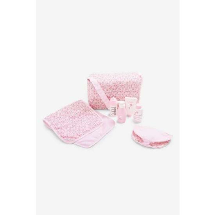 Toys * | Jojo Maman Bebe Pink Doll Changing Bag, Mat And Accessories Toy