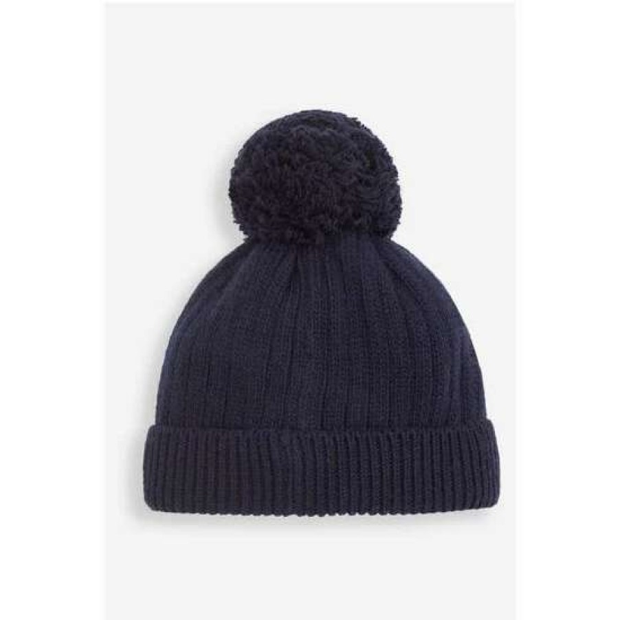 Hats * | Jojo Maman Bebe Blue Cosy Rib Hat