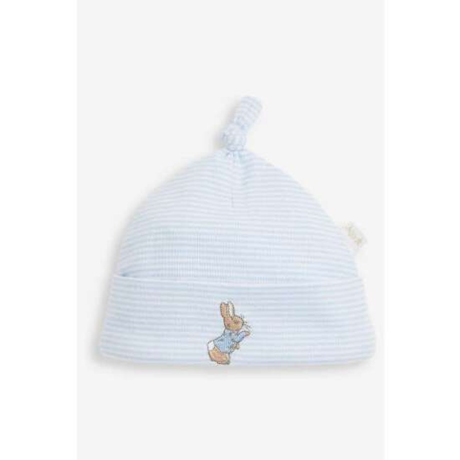 Sleepsuits * | Jojo Maman Bebe Blue Peter Rabbit Smocked Sleepsuit And Hat