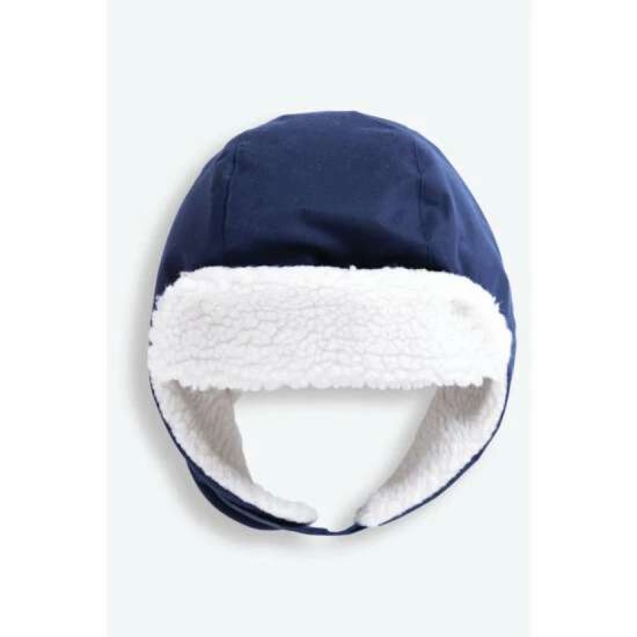 Hats * | Jojo Maman Bebe Blue Cosy Waterproof Hat