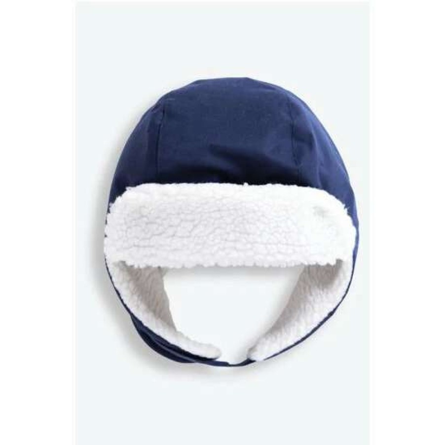 Hats * | Jojo Maman Bebe Blue Cosy Waterproof Hat