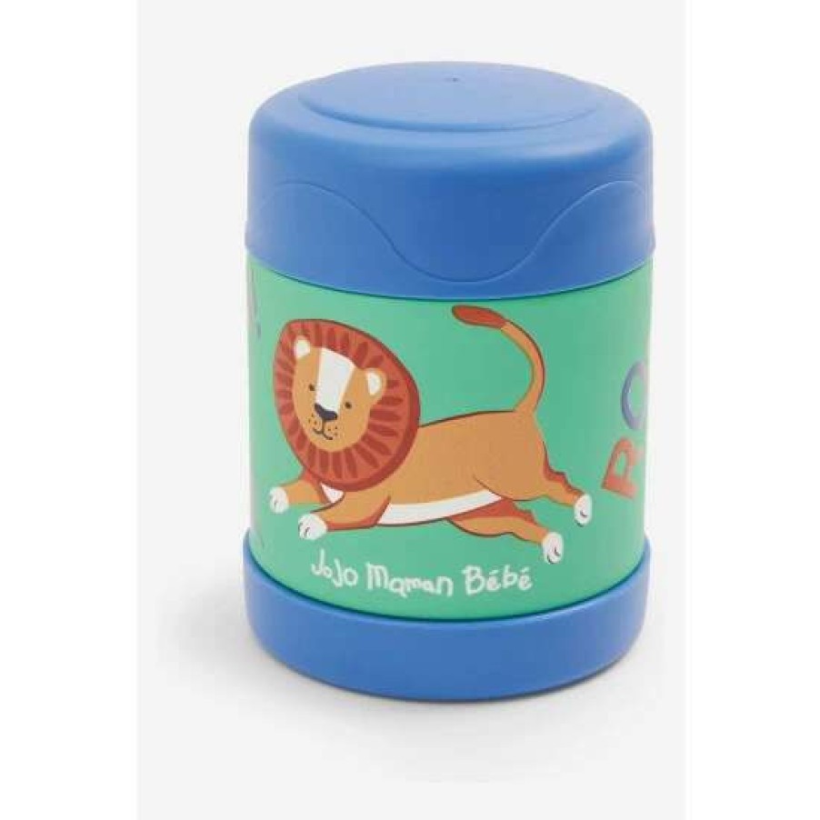 Babyaccessories * | Jojo Maman Bebe Blue Lion Insulated Food Storage