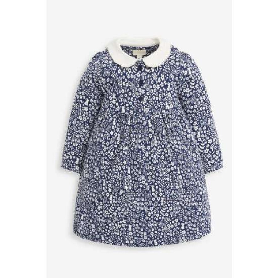 Dresses * | Jojo Maman Bebe Blue Mouse Peter Pan Dress