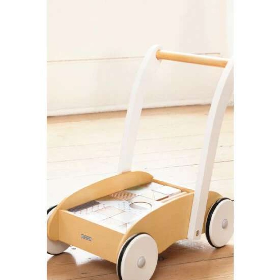 Toys * | Jojo Maman Bebe Baby Walker With Wooden Blocks