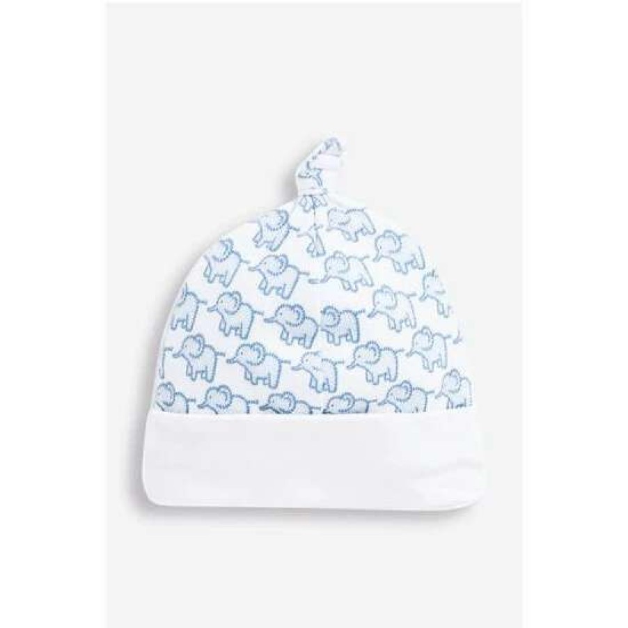 Hats * | Jojo Maman Bebe Baby Blue Little Elephant Hat