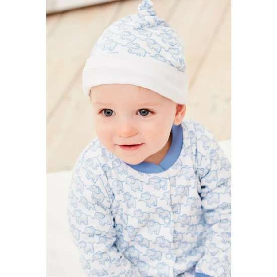 Hats * | Jojo Maman Bebe Baby Blue Little Elephant Hat