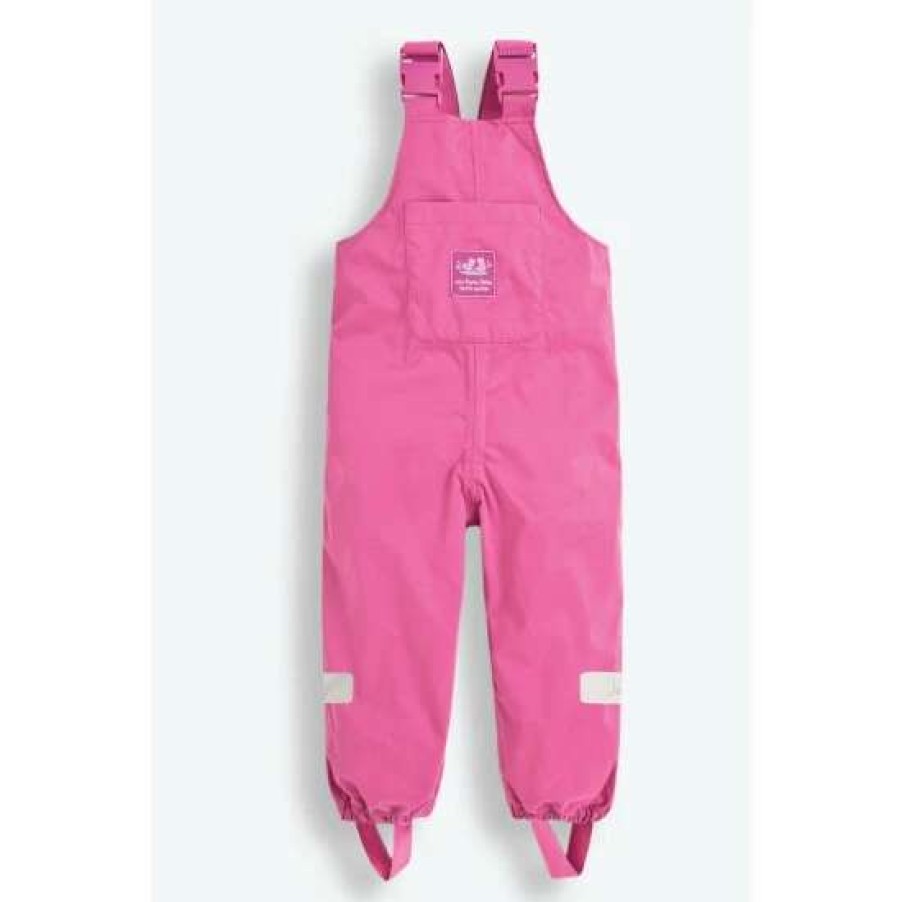 Dungarees * | Jojo Maman Bebe Pink Pack-Away Waterproof Dungarees