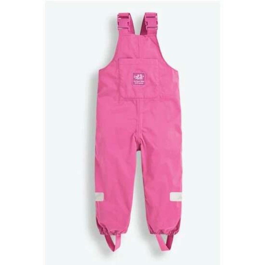 Dungarees * | Jojo Maman Bebe Pink Pack-Away Waterproof Dungarees