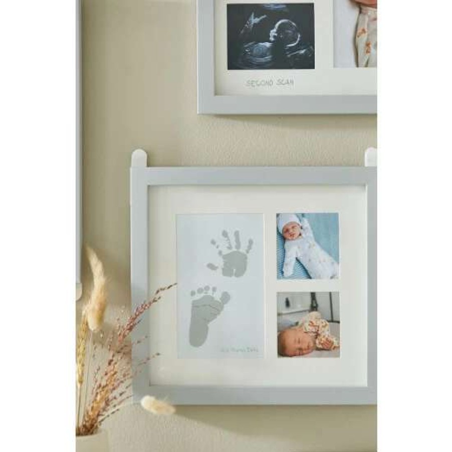 Babyaccessories * | Jojo Maman Bebe Grey My First Prints Photo Frame