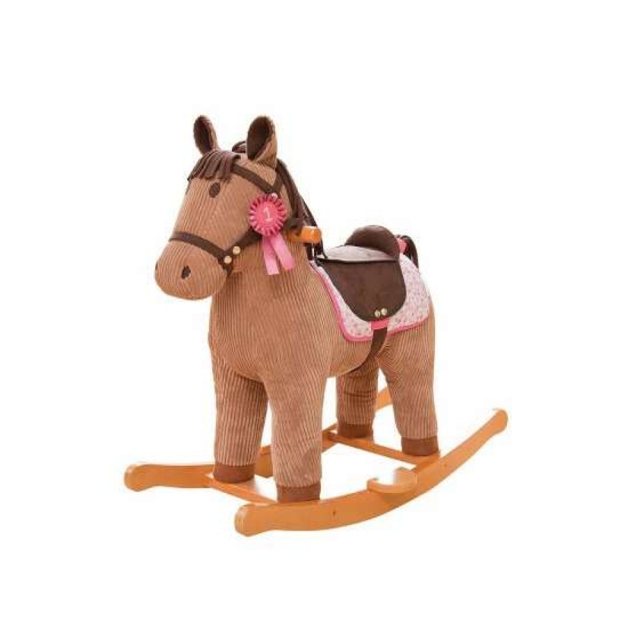 Toys * | Jojo Maman Bebe 2-In-1 Brown Rocking Horse Toy