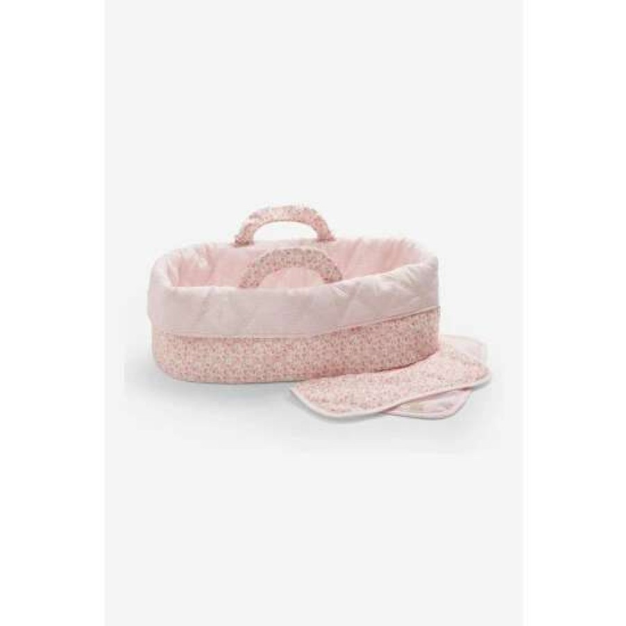 Toys * | Jojo Maman Bebe Pink Doll Carry Cot Toy