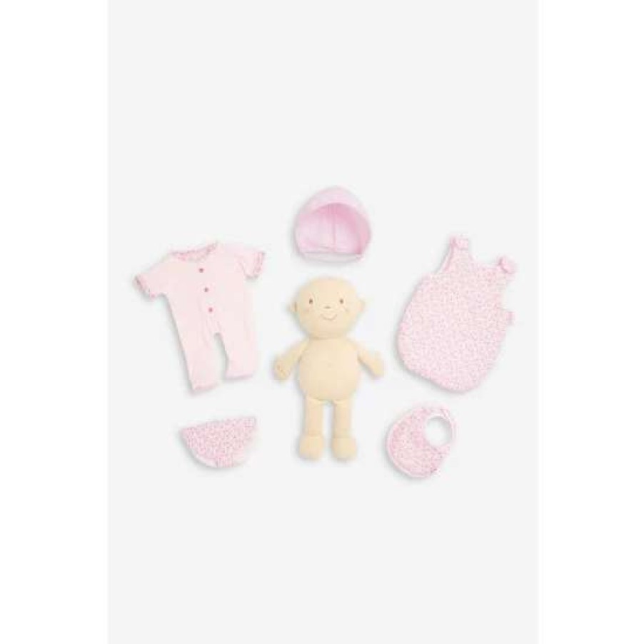 Toys * | Jojo Maman Bebe Baby Pink Rosie Doll Set