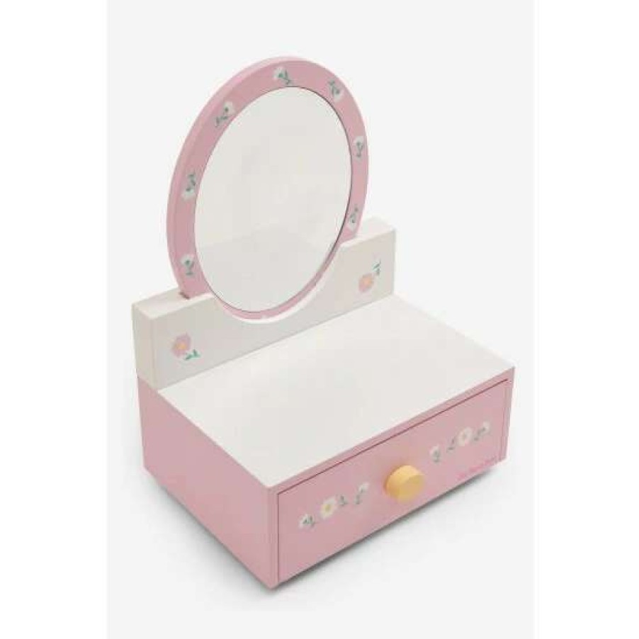 Toys * | Jojo Maman Bebe Pink Dressing Table & Mirror