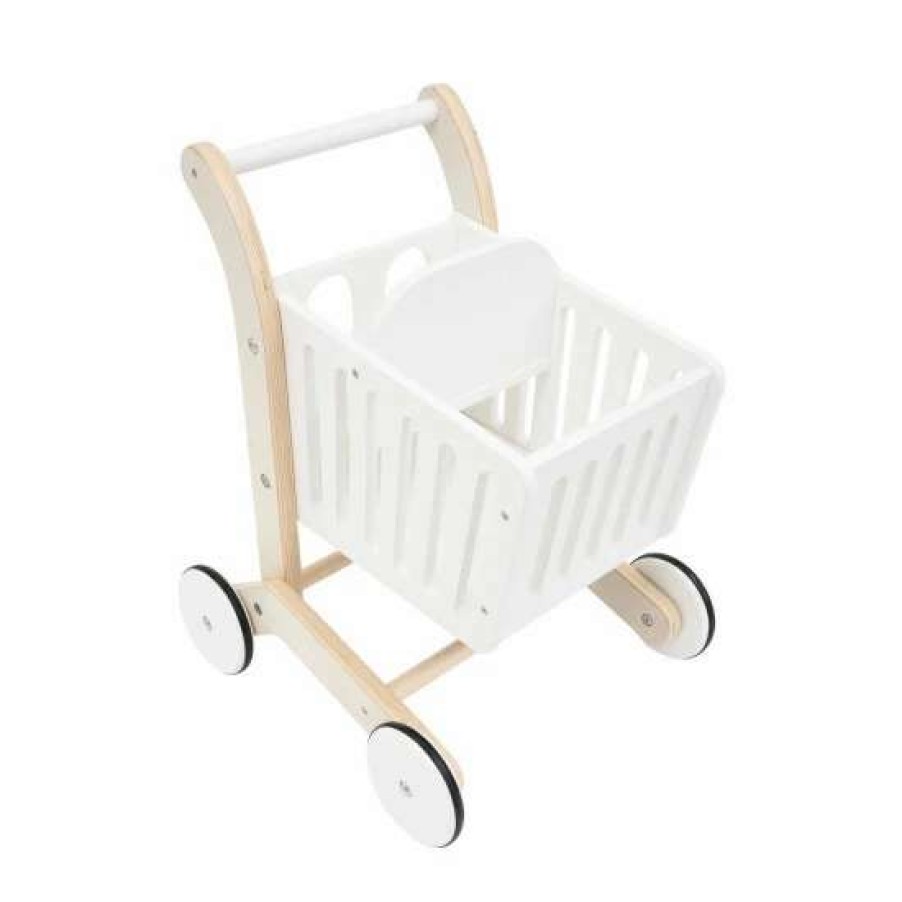 Toys * | Jojo Maman Bebe Wooden Shopping Trolley