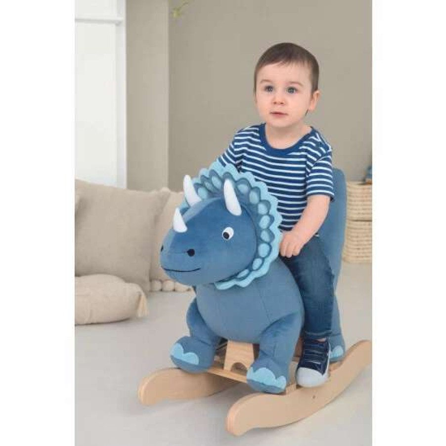 Toys * | Jojo Maman Bebe Blue Dino Rocker