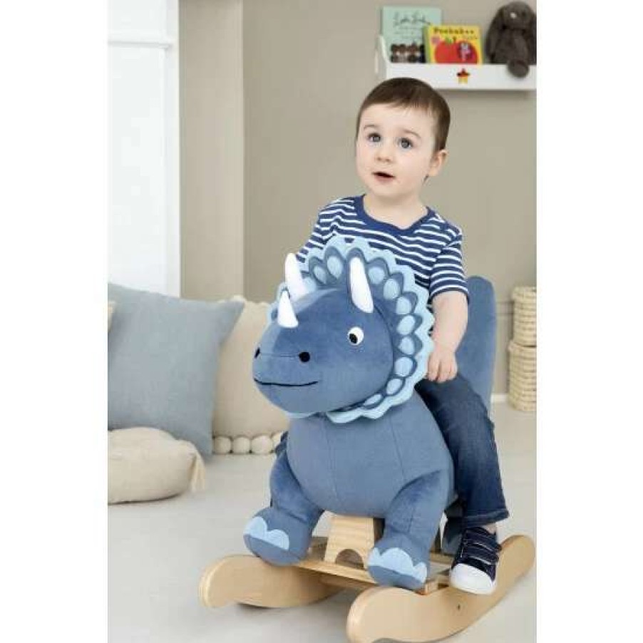 Toys * | Jojo Maman Bebe Blue Dino Rocker