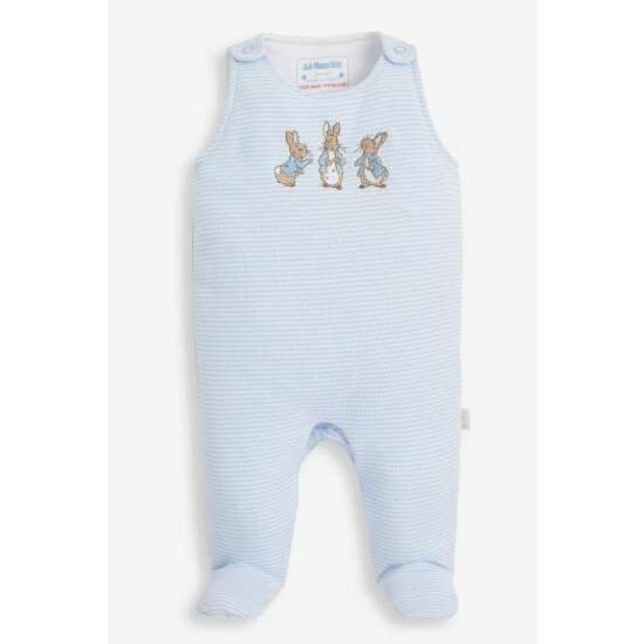 Dungarees * | Jojo Maman Bebe Blue Two-Piece Peter Rabbit Dungaree Set