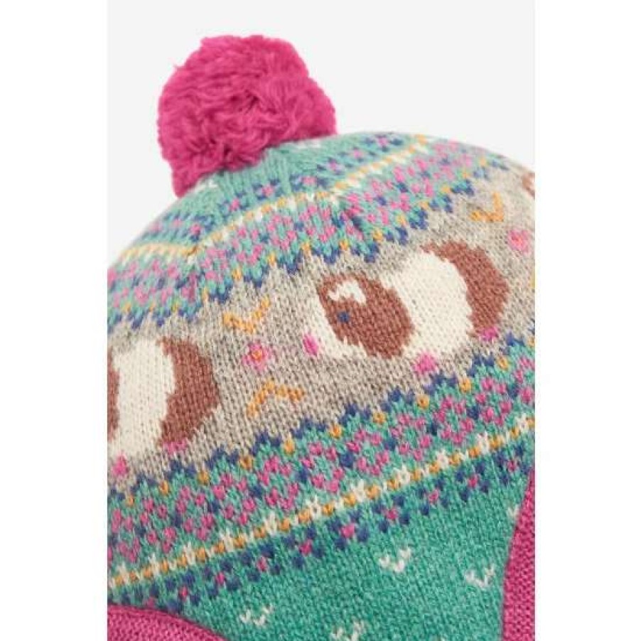 Hats * | Jojo Maman Bebe Green Guinea Pig Fair Isle Hat